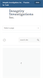 Mobile Screenshot of integrityinvestigations.com