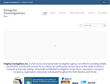 Tablet Screenshot of integrityinvestigations.com